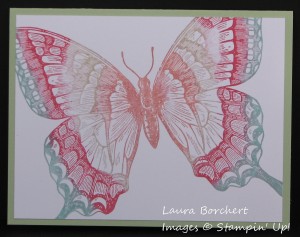 Multi Colored Butterfly, www.LaurasStampPad.com
