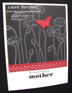 Poppy Butterfly Card www.laurasstamppad.com