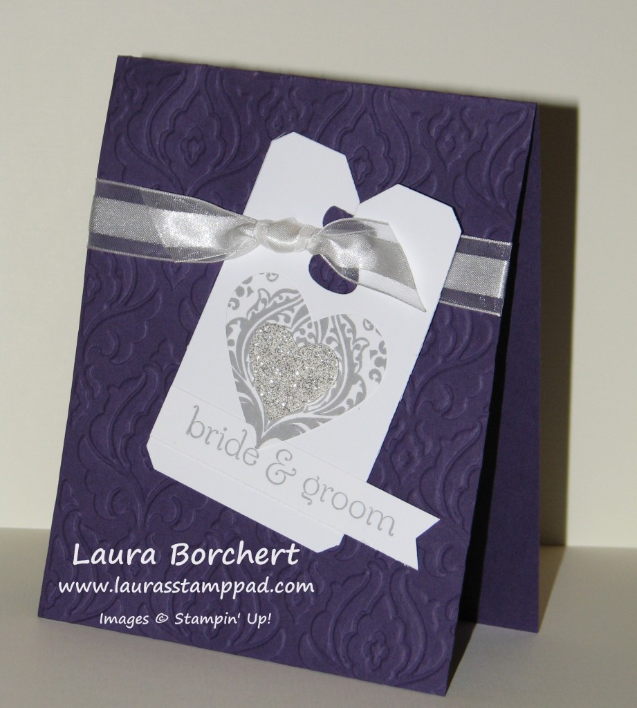 Bride & Groom Card, www.LaurasStampPad.com