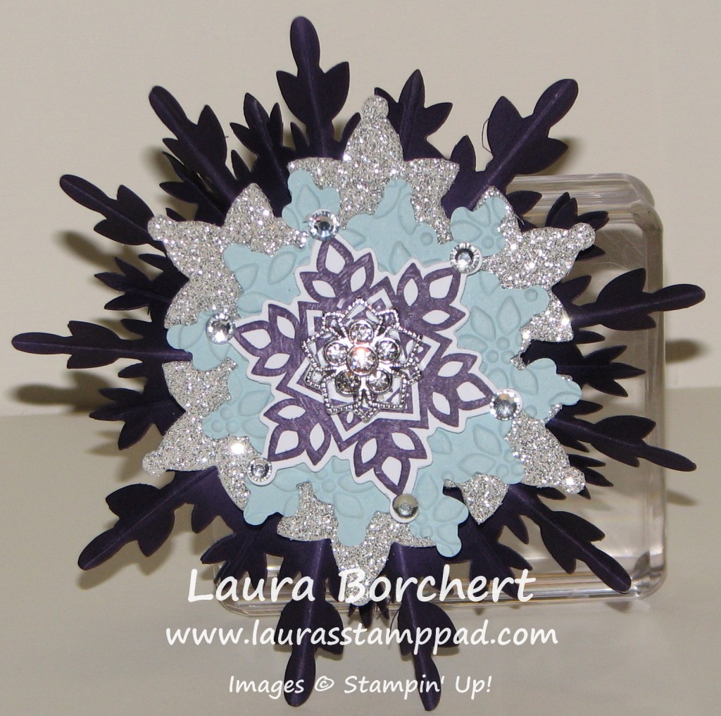 Snowflake Ornament, www.LaurasStampPad.com