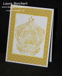 Sponged Baroque Card, www.LaurasStampPad.com