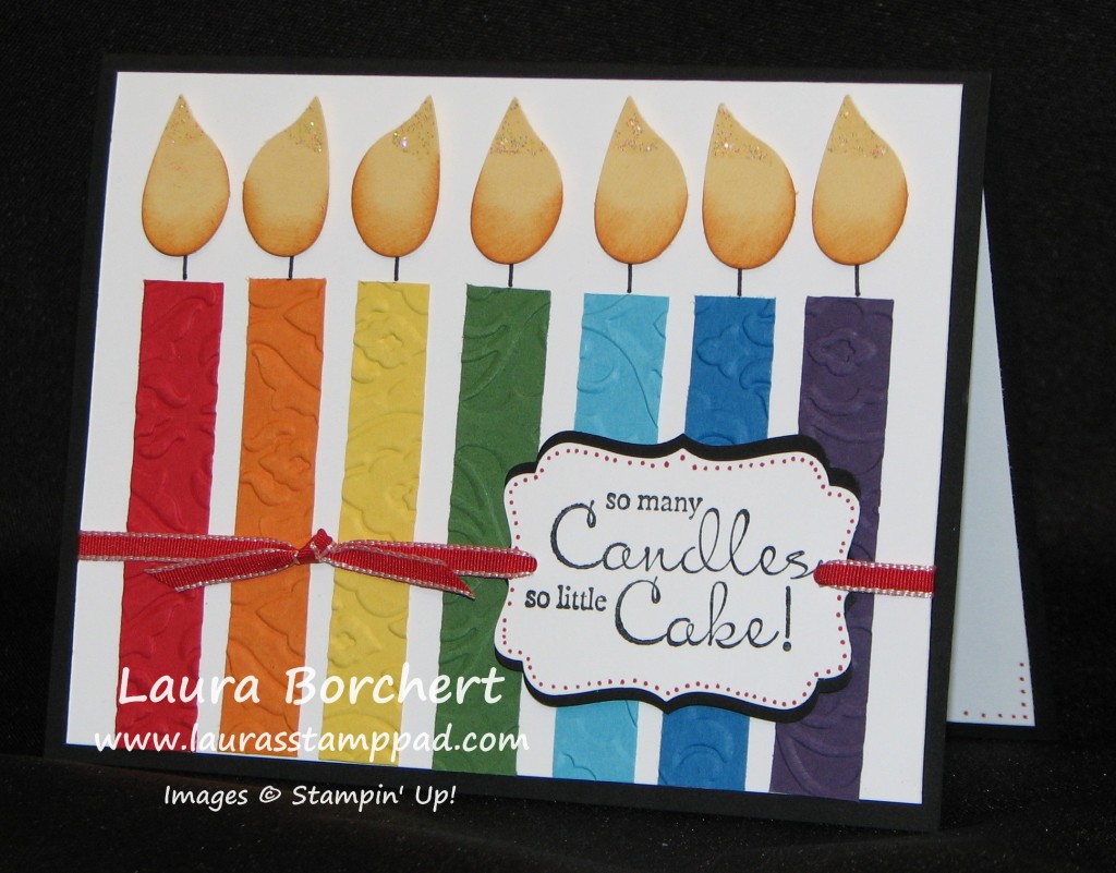 Birthday Candles, www.LaurasStampPad.com