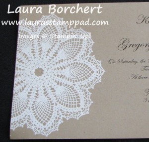 Wedding Invitation, www.LaurasStampPad.com