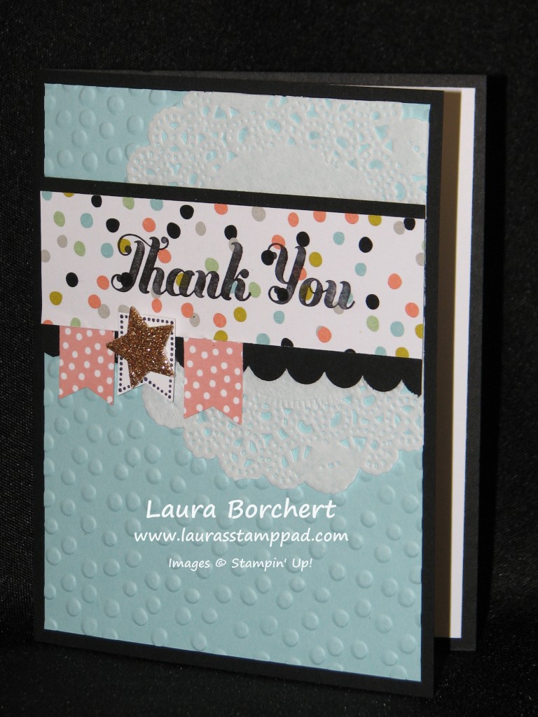 Thank You Card, www.LaurasStampPad.com