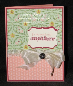 Mother's Day Card with Birthday Basics DSP, www.LaurasStampPad.com