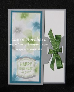 Tag Topper Punch Closes Card, www.LaurasStampPad.com