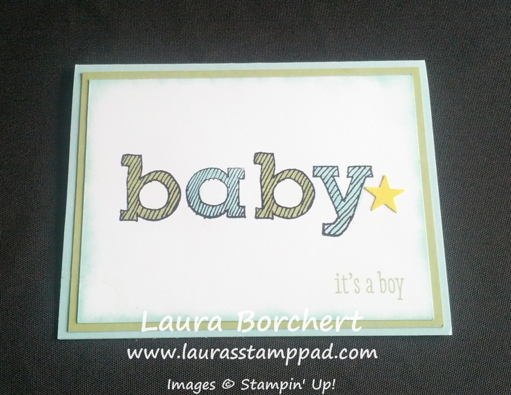 Epic Baby Card, www.LaurasStampPad.com