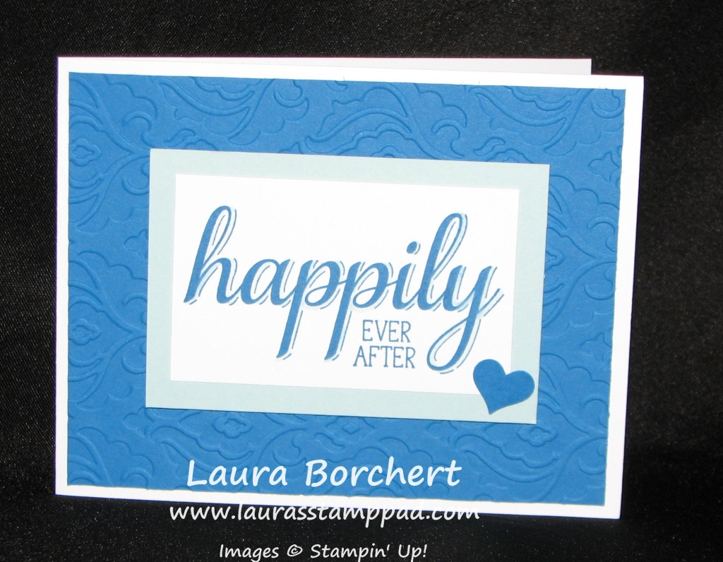 Big New Wedding Card, www.LaurasStampPad.com