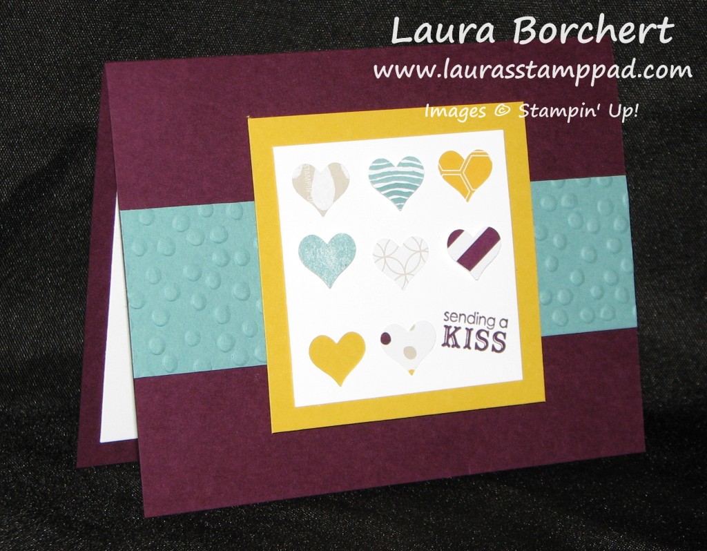 Sending A Kiss, Heart Punch, www.LaurasStampPad.com
