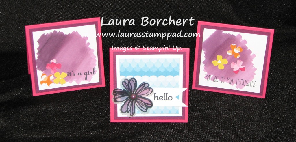 Mini Cards with Blendabilities, www.LaurasStampPad.com