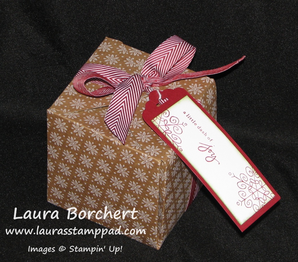 Large Gift Box Punch Board, www.LaurasStampPad.com