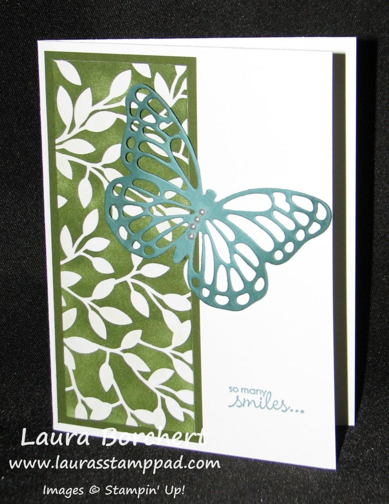 Sponged Butterfly Thinlits, www.LaurasStampPad.com