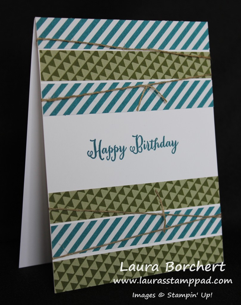 Simple Birthday Man Card, www.LaurasStampPad.com