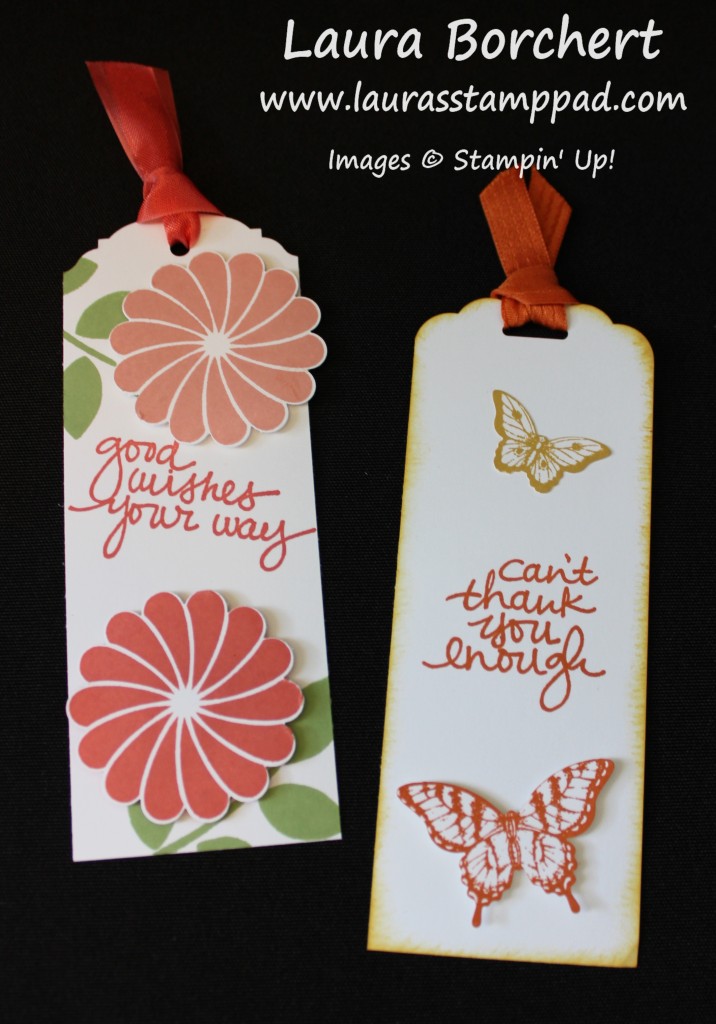 Butterfly Bookmarks, www.LaurasStampPad.com