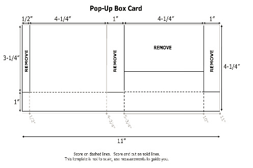 Pop-Up Box Template, www.LaurasStampPad.com