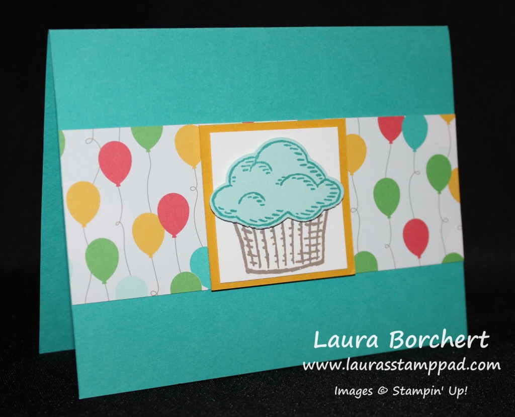 Cupcake Pop Out Card, www.LaurasStampPad.com