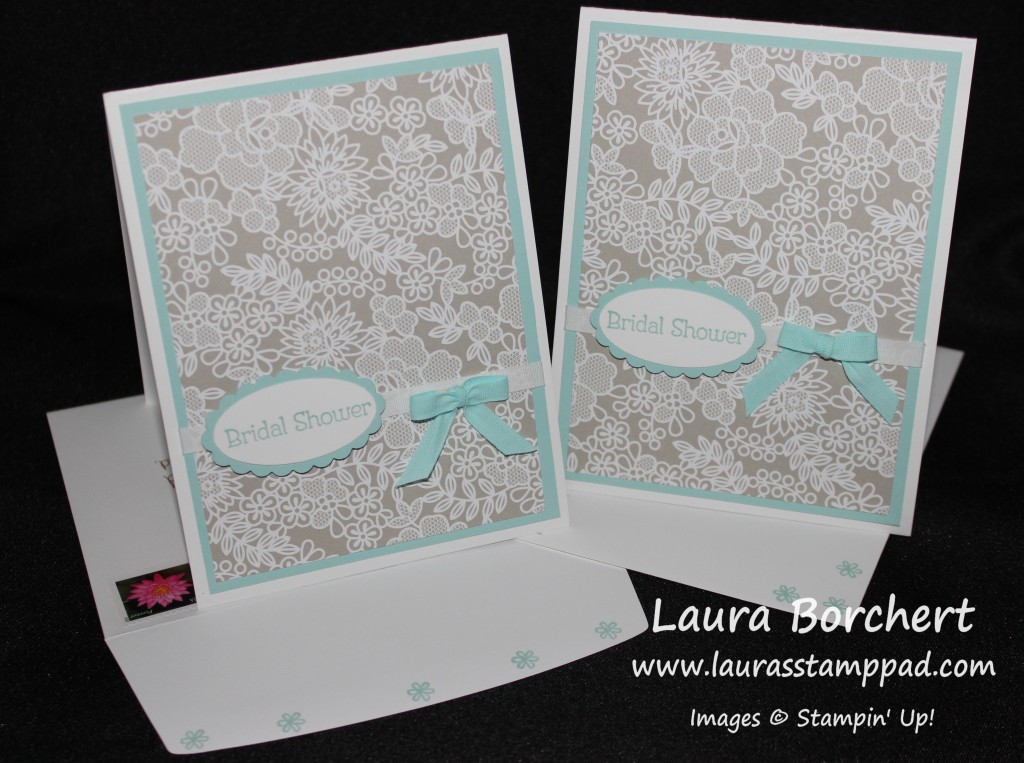 Something Borrowed Bridal Shower Invites, www.LaurasStampPad.com