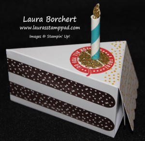 Paper Cake Slice, www.LaurasStampPad.com