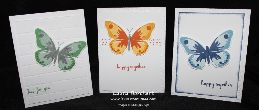 Butterfly Cards, www.LaurasStampPad.com