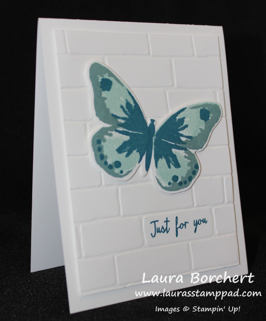 Butterfly on Bricks, www.LaurasStampPad.com