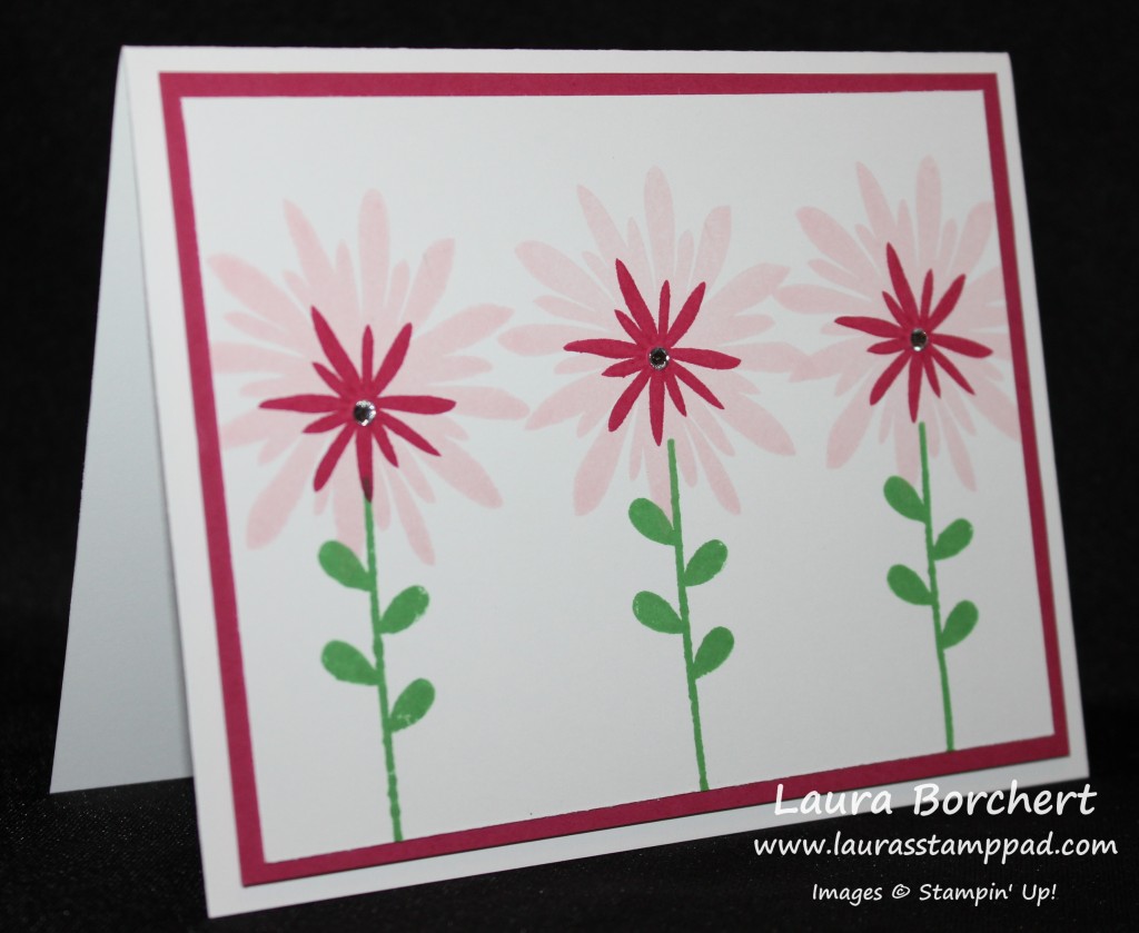 Simple Flower Card, www.LaurasStampPad.com
