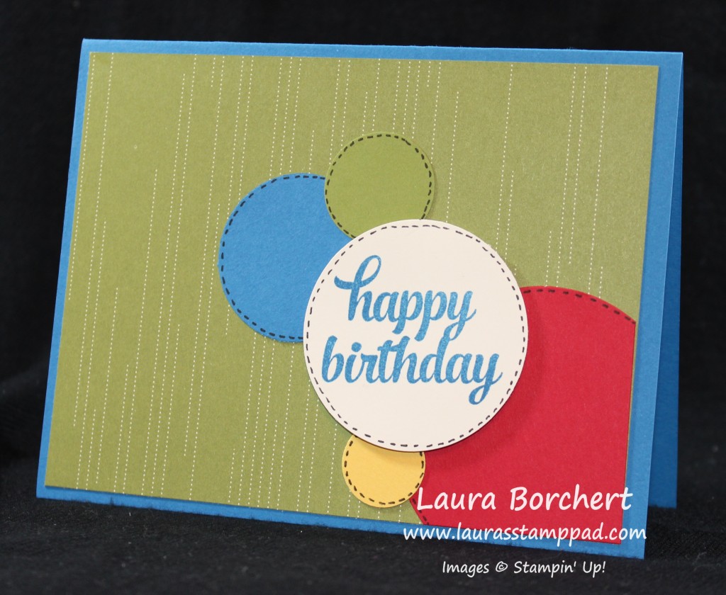 Birthday Circles, www.LaurasStampPad.com