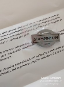 Stampin' Up Award, www.LaurasStampPad.com