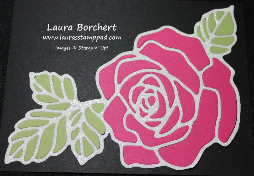 Pink Roses, www.LaurasStampPad.com