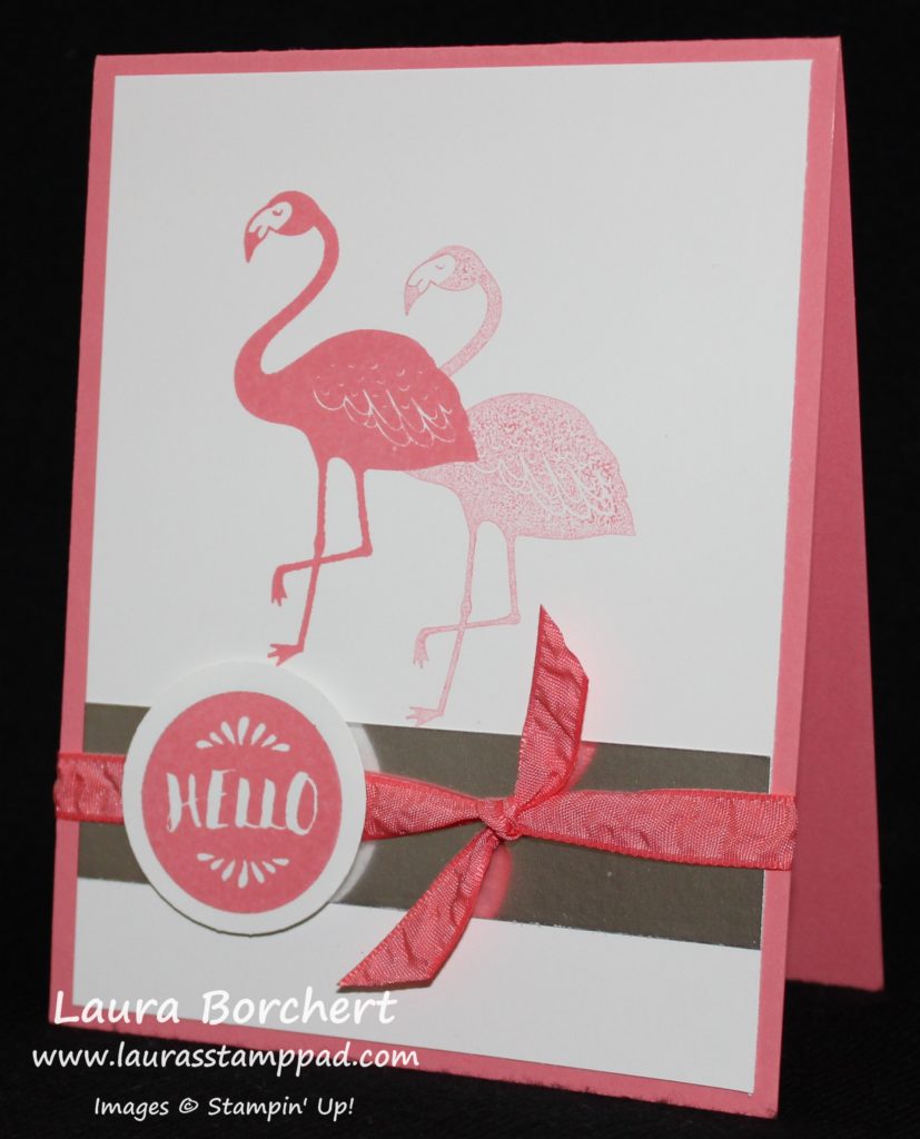 Flirty Flamingo, www.LaurasStampPad.com