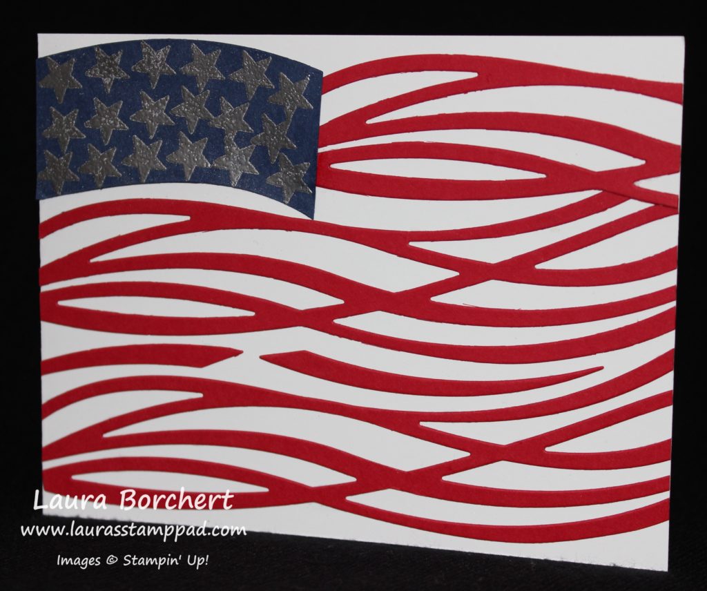 Swirly Flag, www.LaurasStampPad.com