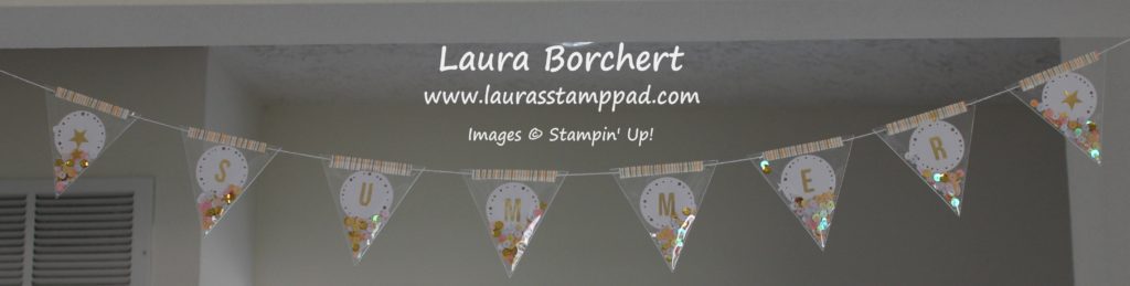 Hanging Summer Banner, www.LaurasStampPad.com