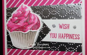 Glitter Cupcake, www.LaurasStampPad.com