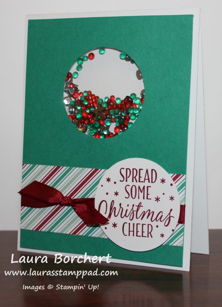 christmas-shaker-card, www.LaurasStampPad.com