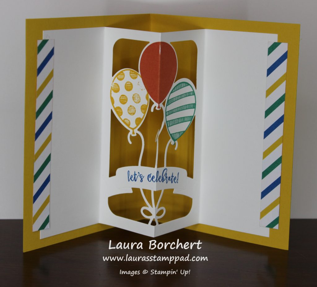 Inside Balloon Pop Out, www.LaurasStampPad.com