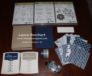 Supplies for the One Sheet Wonder, www.LaurasStampPad.com