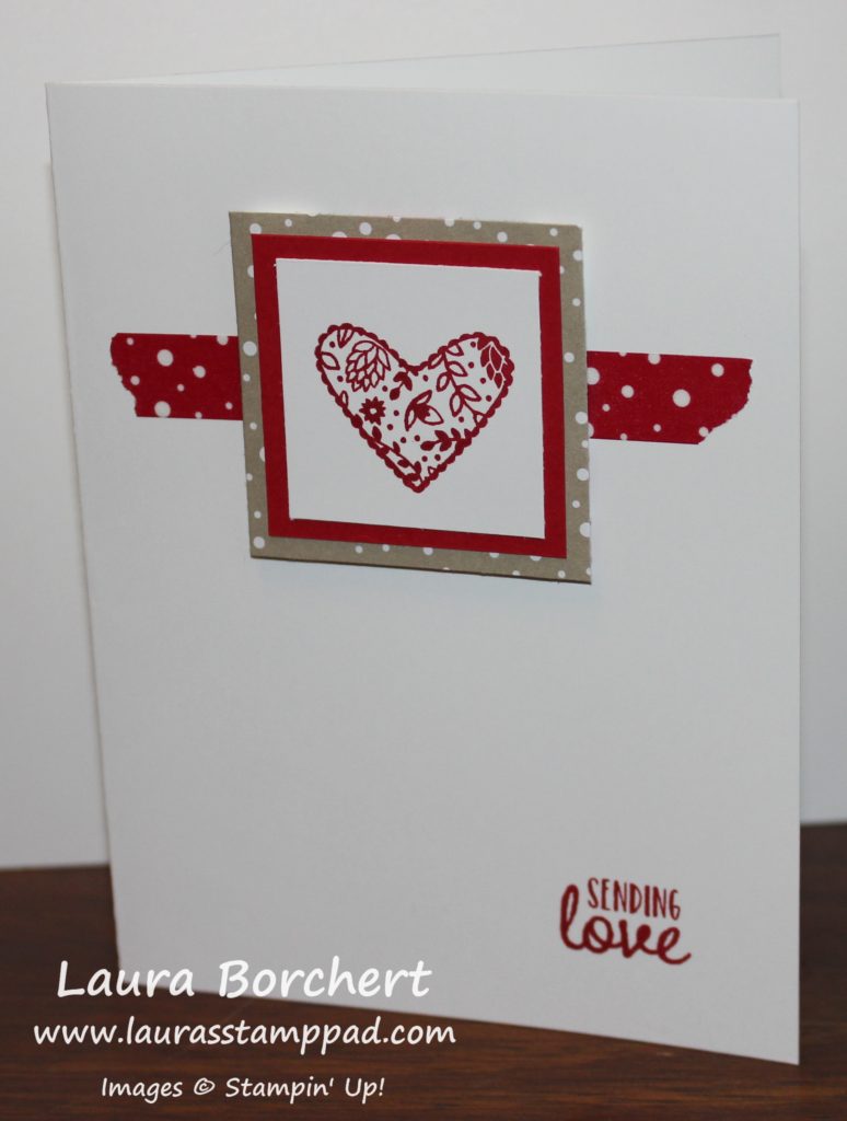 Sending Love Hearts, www.LaurasStampPad.com