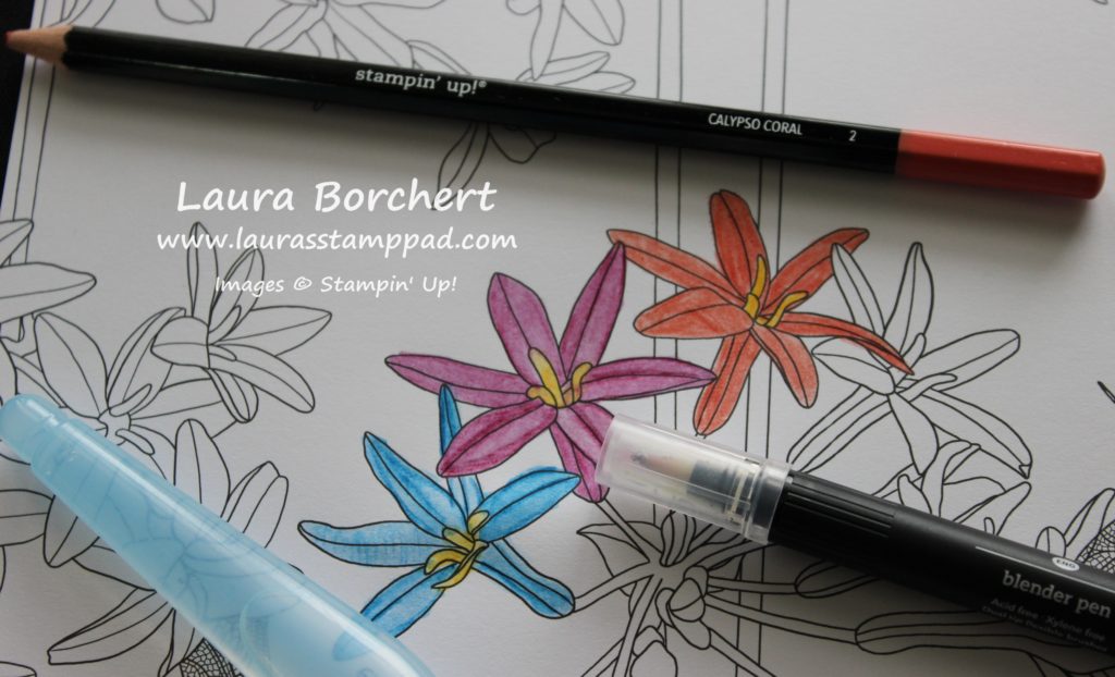 3 Ways to Use Watercolor Pencils, www.LaurasStampPad.com