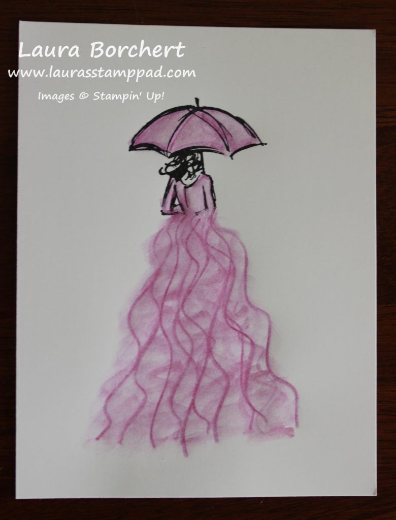 Purple Dress, www.LaurasStampPad.com