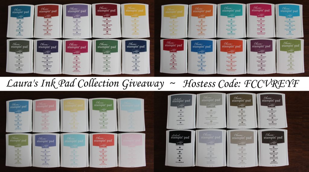 Ink Pad Collection Giveaway, www.LaurasStampPad.com