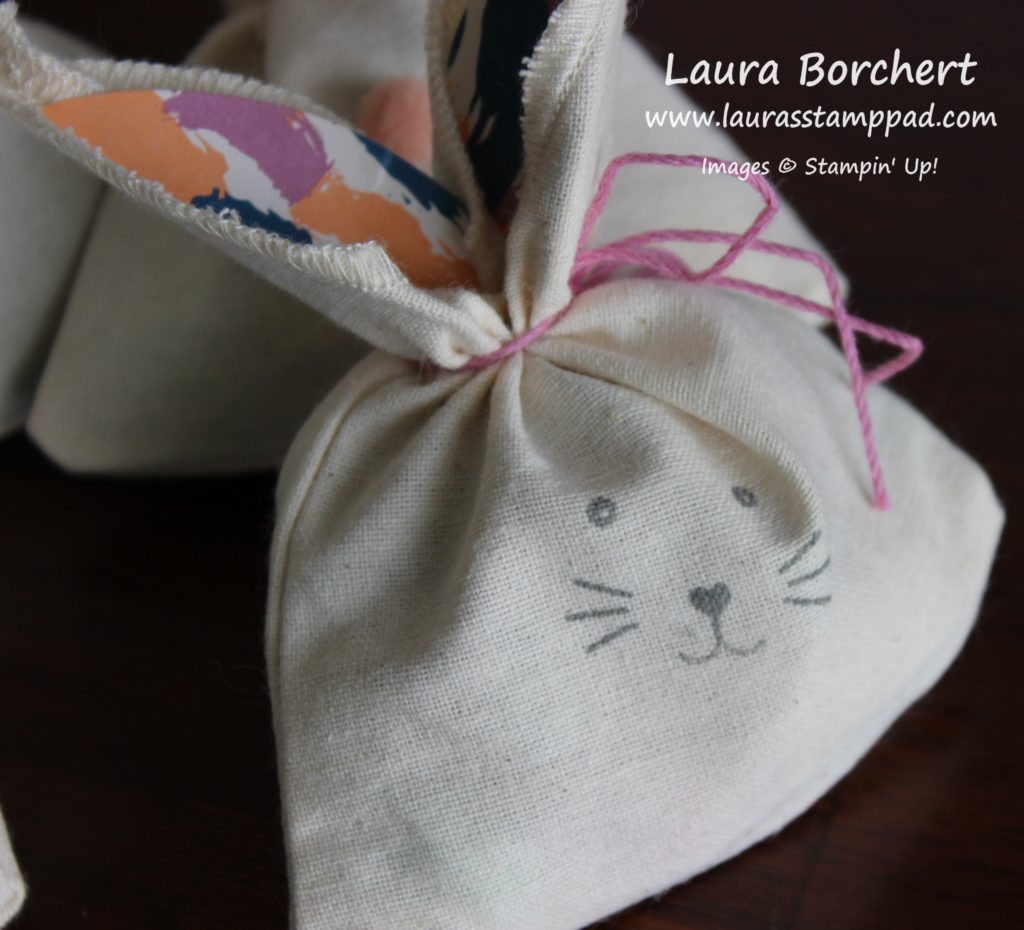 Easter Bunny Treat Bags, www.LaurasStampPad.com
