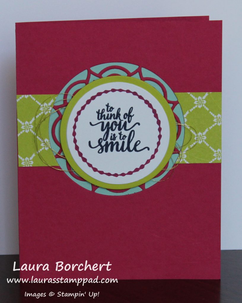 To Think Of You Is To Smile, www.LaurasStampPad.com