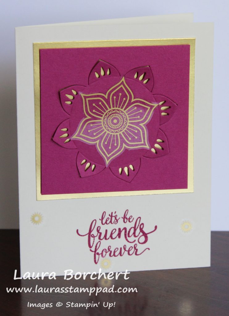 Berry Burst and Gold Were Made For Each Other, www.LaurasStampPad.com