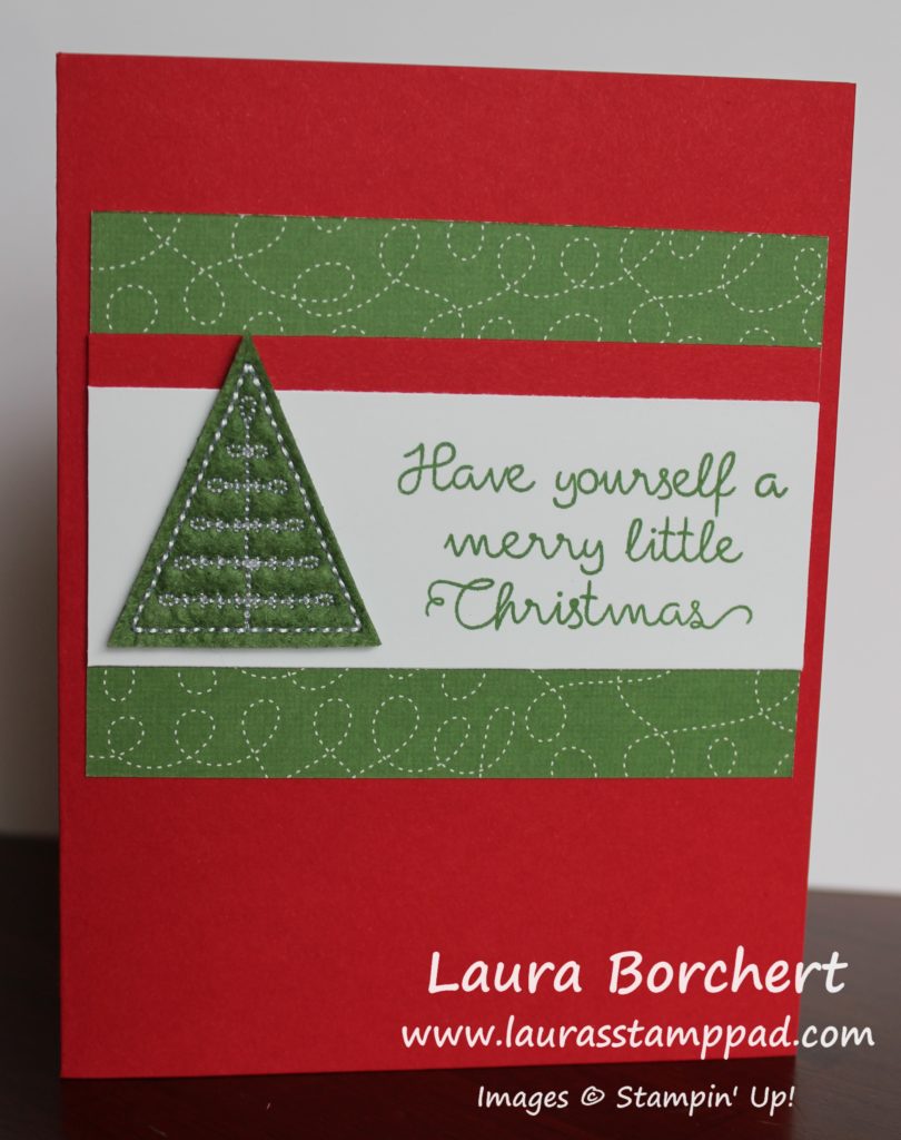 Merry Little Christmas Tree, www.LaurasStampPad.com