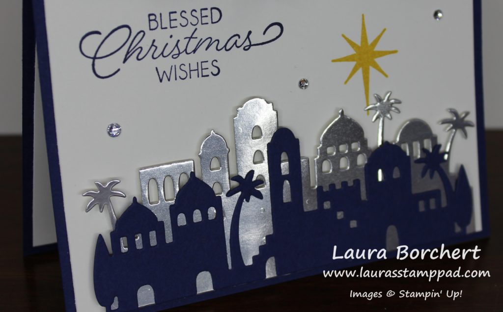 Blessed Christmas Wishes, www.LaurasStampPad.com