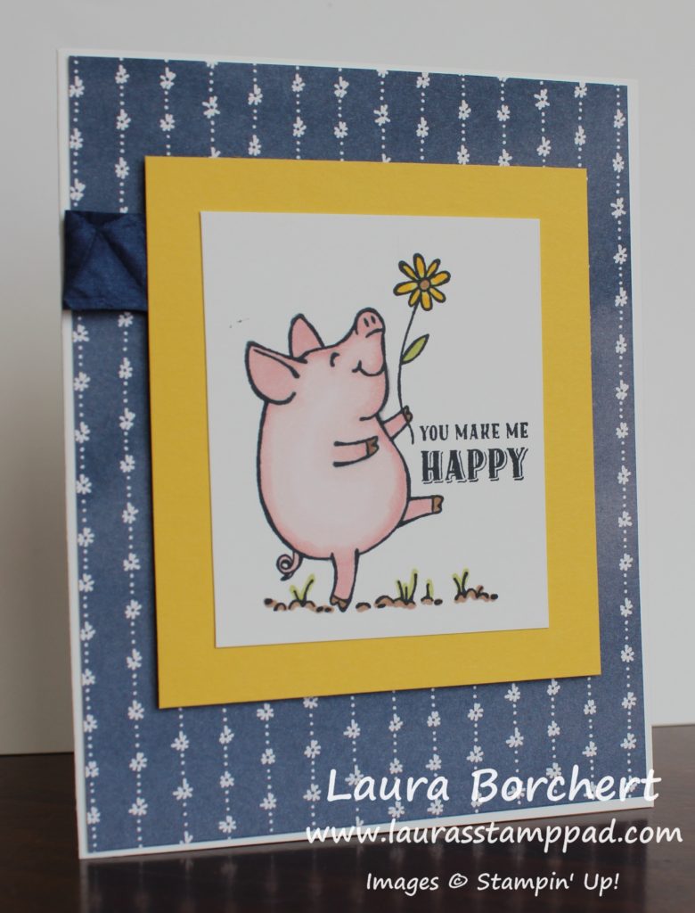 Happy Piggy, www.LaurasStampPad.com