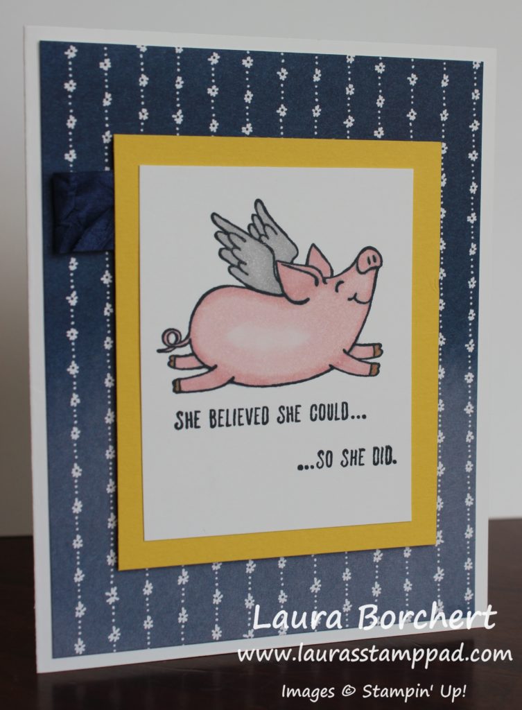 Even Pigs Can Fly, www.LaurasStampPad.com
