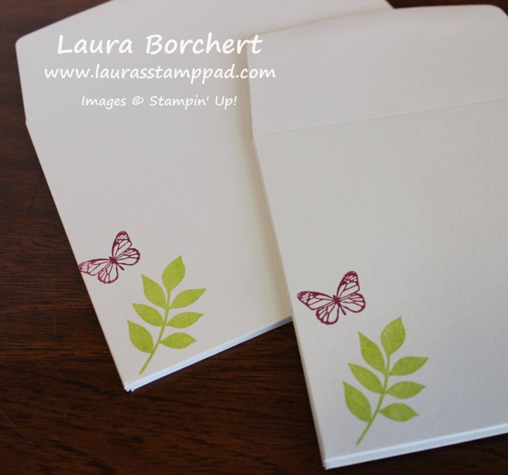 Stamped Envelopes, www.LaurasStampPad.com