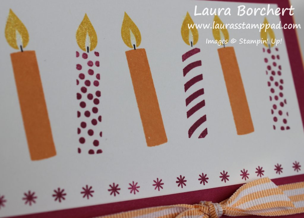 Sparkling Candles, www.LaurasStampPad.com