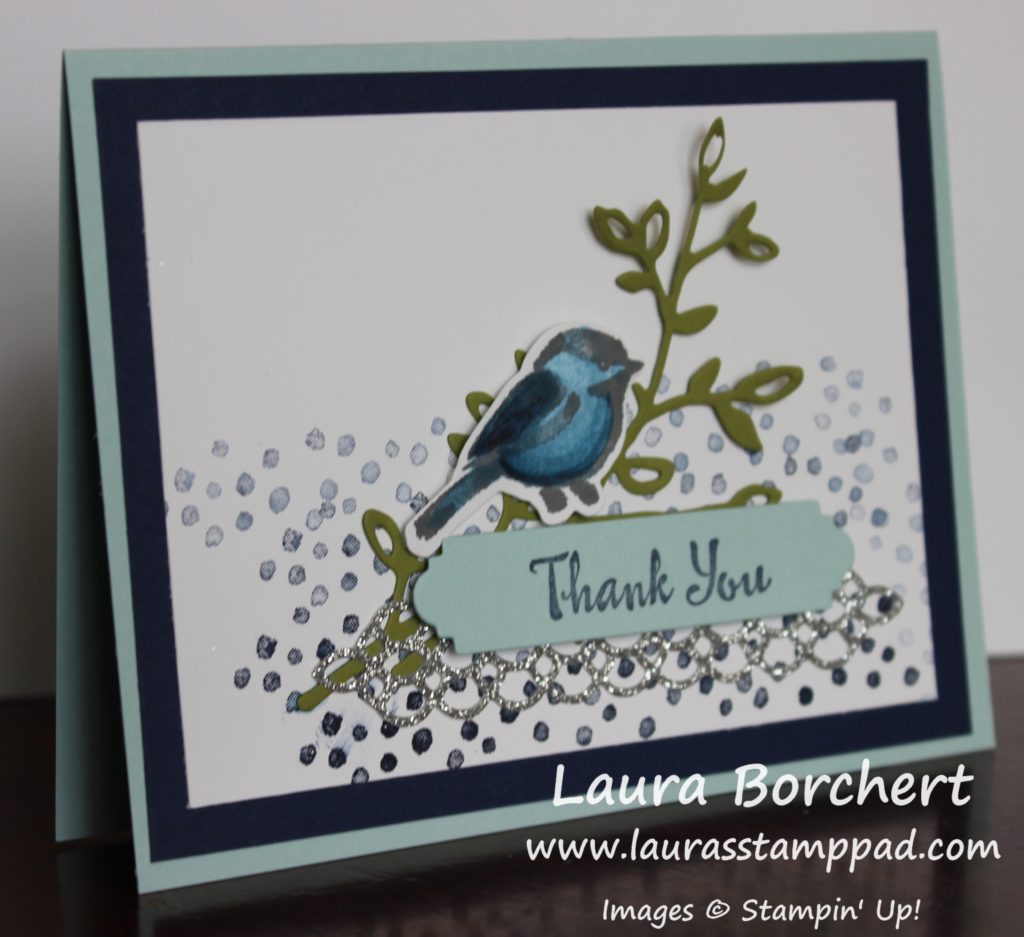 Little Blue Bird, www.LaurasStampPad.com