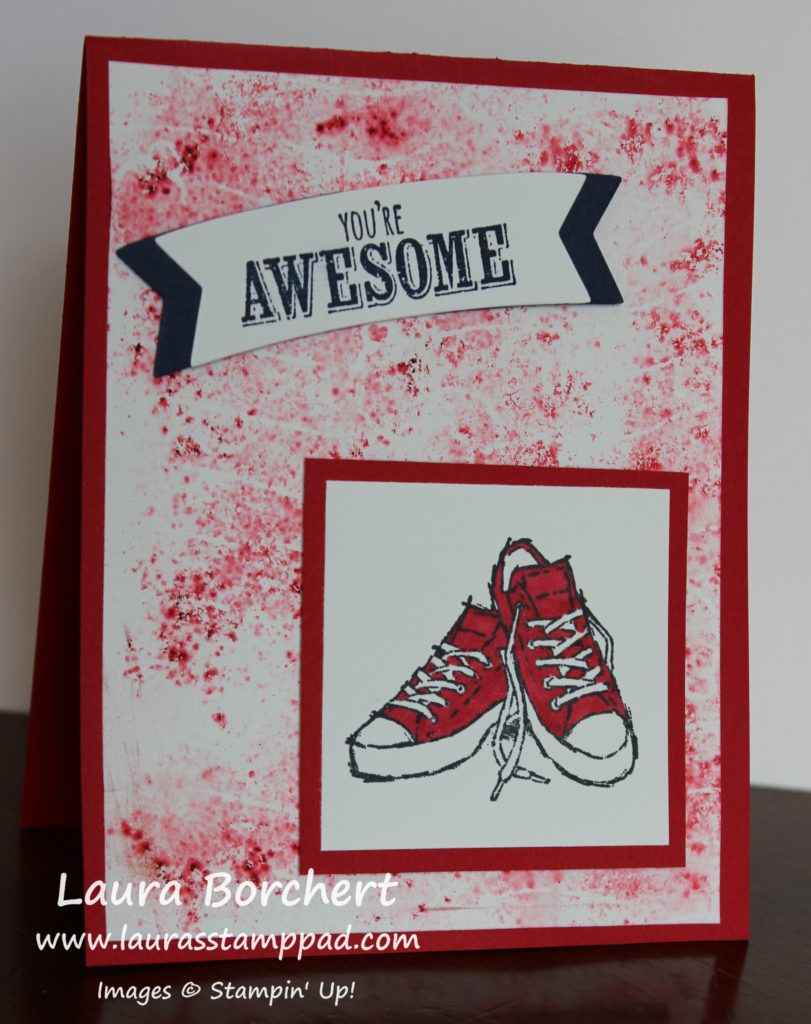 Red Converse Shoes, www.LaurasStampPad.com